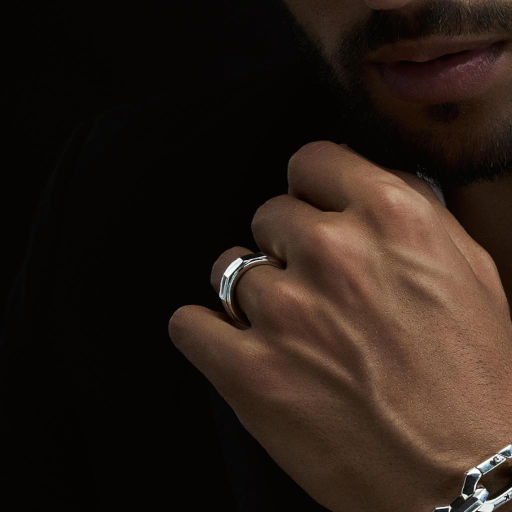 Ring - Spinner Octagon - IKKU Jewelry