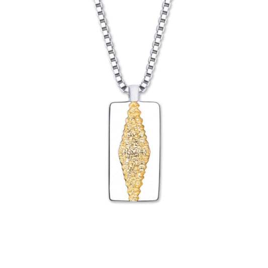 Pendant - Fracture - 18k Gold Plating - IKKU Jewelry