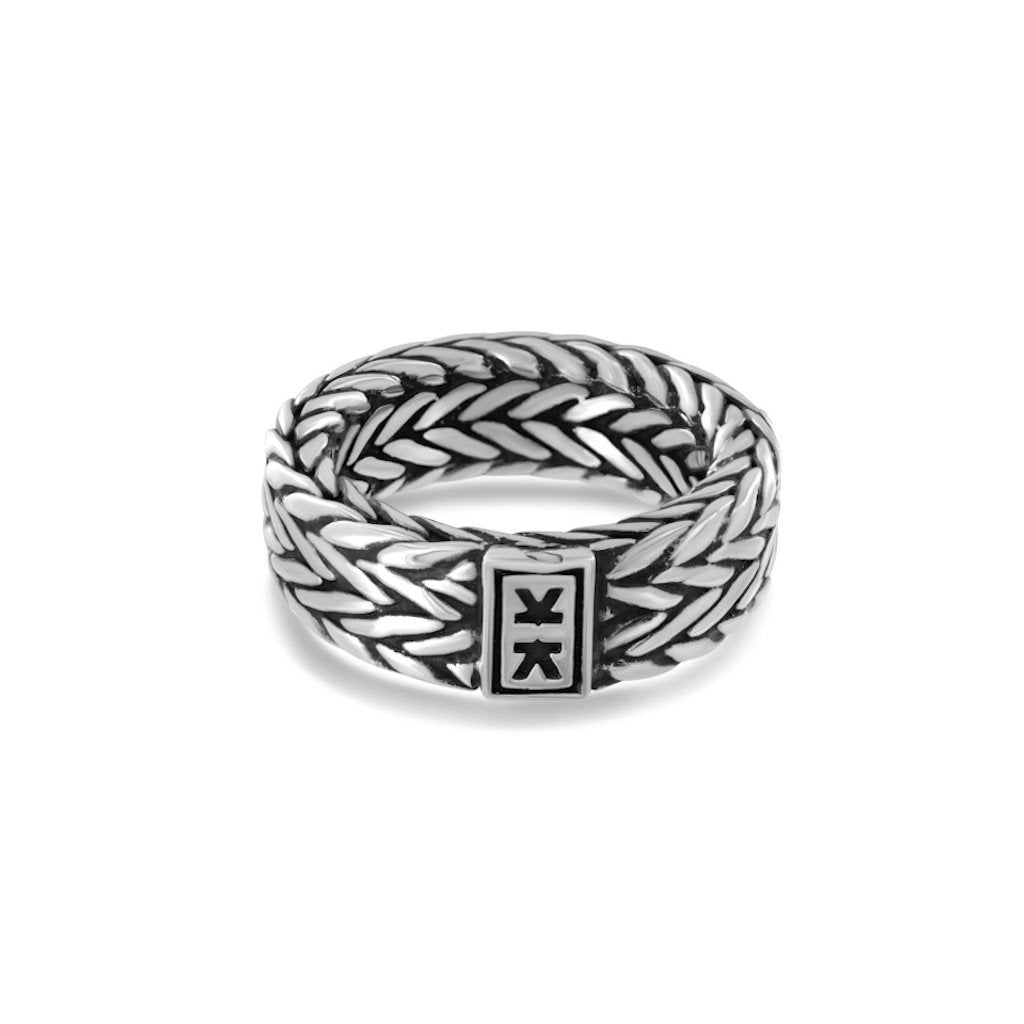 Ring - Double Chevron Chain - IKKU Jewelry